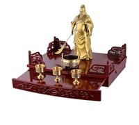 Pequeña Estanteria Altar Espiritual Pequeña Mesa de Altar para la Espiritualidad Altar Budista de Pared para Cultos en el Hogar, Oraciones y Meditaciones(50x36x13.8cm)