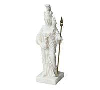 Pequeña estatua de alabastro de Athena Minerva griega romana de 16 cm