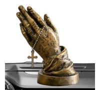 Pequeña Estatua de Manos de Oración | Decoración De Mesa De Resina | Ornamento para Vehículo e Interior - Para SUV Camping-Car Camión Biblioteca Mesita de Noche Oficina Sala Dormitorio