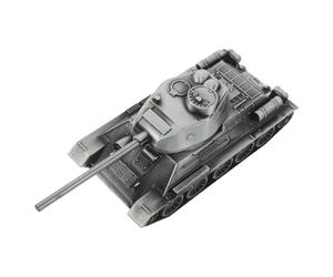 Pequeña Estatua de Tanque Vehículo Militar en Miniatura de Metal Plata | Modelo de Tanque de Fundición a Presión, Decoración de Tanque de Mesa, Airplane