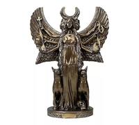 Pequeña estatua griega de la diosa mágica de la noche de la luna de Hécate en miniatura de 4.72 pulgadas