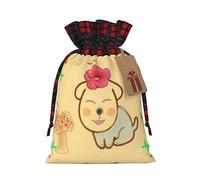 Pequeña flor con bonitas bolsas de regalo de Navidad para perro, incluye etiqueta de regalo, ideal para regalos, fiestas y celebraciones, bolsas de Navidad