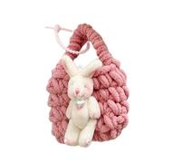 Pequeña funda de almacenamiento para auriculares, bonita bolsa para auriculares para viajes y uso diario, bolsas de decoración de botones