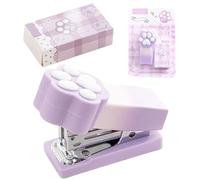 Pequeña grapadora,Pequeño Grapadora Linda En Forma De Garra De Gato,Pequeña Grapadora | Para Encuadernación De 2-15 Hojas Regalos Para De Navidad Oficina Escuela Aula Estudiante