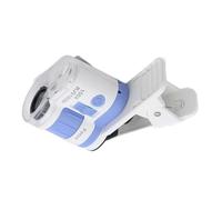 Pequeña herramienta de lente de zoom de 100X con doble luz blanca clip general para teléfono, construcción robusta para análisis de precisión, luz LED, microscopio de doble fuente
