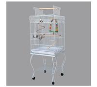 Pequeña Jaula de pájaros portátil Caja de Viaje, Pet Interactive Racks and Movable Parrot Cages for Canaries Small Parrots, Finches, Love Birds and Parakeets Parakeet Cage