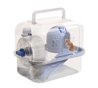 Pequeña jaula de viaje para animales - Transporte compacto al aire libre, contenedor compacto para exteriores, de almacenamiento portátil, portátil con ventilación | Safe Pet Carrying Solution
