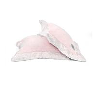 Pequeña jirafa Chenille confeti almohada (rosa)