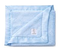 Pequeña jirafa, manta de bebé, 74 x 89 cm, azul