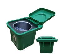 Pequeña lata de basura para baño - Baño de basura lata | Contenedor de almacenamiento creativo con muro de cubierta cubo de basura montado para mesa de balcón alféizar sala de estar cocina inodoro