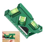 Pequeña leveller - 6 pulgadas Herramientas | ABS Espíritu - Horizontal Vertical de 3 líneas Medición de burbujas DIY Portátil Herramienta Conveniente Para Taller Hogar Construcción Carpintería