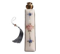 Pequeña libreta de direcciones - Retro Coleccionable como recuerdo | Libreta de direcciones con esmalte y estampado floral, para mujeres, adultos, mayores, coleccionistas, viajes, aventuras