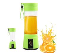 Pequeña licuadora eléctrica, taza exprimidora - licuadora de carga USB de 400 ml para frutas - Sports Nutrition Products Exprimidor giratorio de alta velocidad para plátano, zanahoria, pitaya, pepino