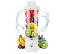 Pequeña licuadora para batidos, 600 ml de 18000 rpm USB C recargable mini exprimidor de licuador de jugador exprimidor portátil para oficina, gimnasio, viaje