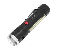 Pequeña Linterna Brillante, Linterna de Mano Carga USB Aleación de Aluminio Impermeable con Zoom 4 Modos LED Linterna Magnética Brillante para, Flashlight