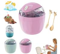 Pequeña máquina de helados para el hogar, solo 15 minutos, mini máquina de helados, máquina de postre de un solo toque, porción individual de helado, yogur congelado, máquinas eléctricas compactas