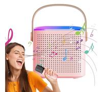 Pequeña máquina de karaoke | Altavoz con micrófono inalámbrico - Máquina de canto familiar, altavoz subwoofer para interiores y exteriores