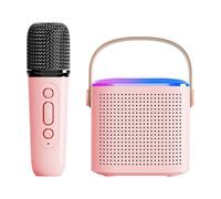 Pequeña máquina de karaoke, máquina de karaoke portátil | Reproductor de música con micrófono - Cantante familiar, altavoz de subwoofer para el canto doméstico de la familia