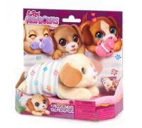 Just Play Pequeña Mascota interactiva de Peluche furReal Newborns Puppy, con Sonidos y Movimiento, Juguetes para niños a Partir de 4 años