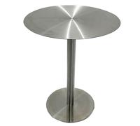 Pequeña mesa auxiliar de metal de acero inoxidable, mesa de centro de estilo industrial, multifuncional, para sala de estar, dormitorio, balcón, diseño simple (color: A)