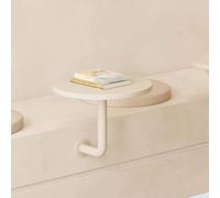 Pequeña mesa de comedor, Mesa redonda pequeña de 15,8 pulgadas for montar en la pared, for barra colgante, cóctel, bistró, mesa auxiliar flotante, y moderna, for comedor, escritorio trabajo(White)