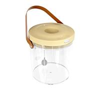 Pequeña Piscina para Peces, Transparente con iluminación, bajo Ruido, depósito de circulación de oxígeno, 2000 mAh, Acuario pequeño, para Reptiles, cebos, niños, Interior y Exterior, Juego