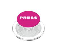 Pequeña Prensa Prensa Periodista reportero Noticias Medios TV Llanura PopSockets PopGrip para MagSafe