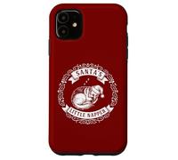 Pequeña servilleta de Papá Noel, Divertido Pastor alemán Navidad Carcasa para iPhone 11