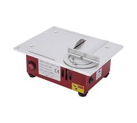 Pequeña sierra circular de mesa, sierra de mesa portátil de precisión con 4 cuchillas, fuente de alimentación de 7 velocidades ajustable, sierra de mesa de precisión profesional, mini sierra circular