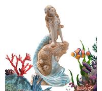 Pequeña Sirenita - Joyero hecho a mano con musical, figura de de bailarina giratoria, interior forrado de terciopelo | Mecanismo de cuerda resistente con diseño de espejo en forma de
