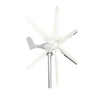 Pequeña turbina eólica de 300W 12V 24V 48V con 6 turbinas eólicas arranque baja velocidad del viento aspas y 2,5 m/s Protección automática(24V)