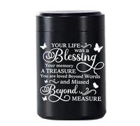 Pequeña urna de cremación de acero inoxidable para mascotas, ataúd conmemorativo con árbol de mariposas, urna artística para cenizas de mascotas