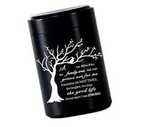 Pequeña urna de cremación de acero inoxidable para mascotas, ataúd conmemorativo con árbol de mariposas, urna artística para cenizas de mascotas