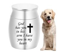 Pequeña urna de recuerdo - olla de cenizas para mascotas humana, tarro funerario portátil de acero inoxidable | Pequeño recuerdo del recuerdo Urna para cenizas humanas de madera únicas, Se référer au