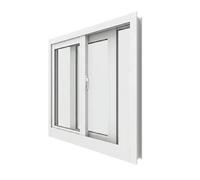 Pequeña Ventana Corredera de Cristal Templado, Ventana para Cobertizo de Jardín Gallinero, Garaje, Casa Niños(White,102x56CM(40x22"))