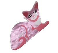 Pequeñas barras de garras para el cabello, pinzas en forma de gato antideslizantes, pinzas para cabello fino, para viajes de negocios en casa, al aire libre, escuela, novia, novia