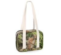 Pequeñas bolsas de lona deportivas con diseño de ardilla, minibolsa de gimnasio, ligera, informal, de viaje, para niños, mujeres y hombres