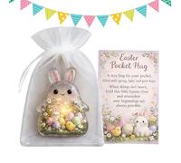 Pequeñas bolsas de Pascua - Acrílico 2D de 1 pulgada | Tarjeta de recuerdo inspiradora y signo religioso para niños, adolescentes, estudiantes, colegas, empleados, graduados, hogar, viajes, salas de