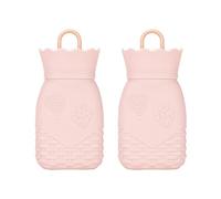 Pequeñas Botellas De Agua Caliente De Silicona Con Funda De Punto Suave Bolsa De Calor Para Viajes Y Comodidad