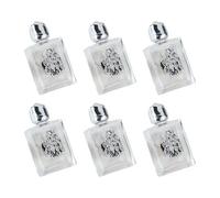 Pequeñas botellas de vidrio de 15 ml a prueba de fugas, diseño cuadrado, exhibición de práctica devocional para uso católico