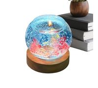 Pequeñas burbujas de aire vela de pecera | lámpara LED decorativa estética, vela perfumada para salas, velas de peces de , para regalos de , meditación, spa, yoga, escritorio