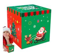 Pequeñas Cajas De Navidad - Decoración Plegable De Santa Claus Para El Hogar,Cajas Decorativas | Para Anillos Collares Pulseras Relojes Perfume Cumpleaños Halloween Año Nuevo Víspera De