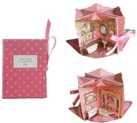 Pequeñas casas de libros a escala 1:12, decoración plegable en miniatura con diorama oculto en el interior, libros pequeños realistas hechos a mano para casas de muñecas y estantería, accesorios para