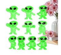 Pequeñas Figuras Alienígenas | Figuras Flexibles Realistas Coleccionables de Exhibición 10 Piezas - Alienígenas Miniatura Que Brillan en la Oscuridad - para Regalo Inauguración Hogar Cumpleaños Estant