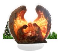 Pequeñas figuras de ángel, estatuilla de ángel de oración, decoración de pared acrílica decorativa para oficina, estante, dormitorio, sala de estar, chimenea de boda