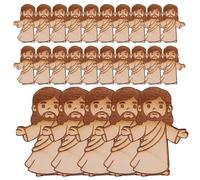 Pequeñas figuras de Jesús, pequeñas figuras de Jesús - Decoraciones de Pascua versátiles Pocket Jesús, ligero ligero de pequeño jesús, juguetes en miniatura para Navidad, bautismo, Pascua