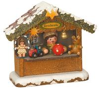 Pequeñas Figuras y Adornos Regalos de la Cabina de Invierno Infantil Mercado casa - 10 cm / 4 Pulgadas - Hubrig Volkskunst