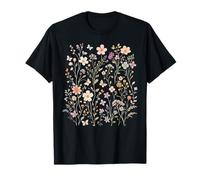 Pequeñas Flores Silvestres patrón Floral botánico Naturaleza Flores Camiseta