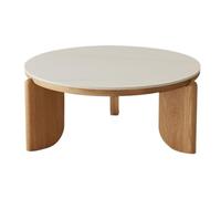 Pequeñas mesas auxiliares para el dormitorio Mesa auxiliar de dormitorio moderno, mesa de centro de madera maciza, mesa redonda simple, mesa de té para la sala de estar Mesa de café Para la sala de