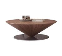 Pequeñas mesas auxiliares para el dormitorio Mesa de centro redonda con grano de madera, dormitorio, mesa auxiliar, sala de estar, apartamento pequeño, creativo Mesa de café Para la sala de estar(80